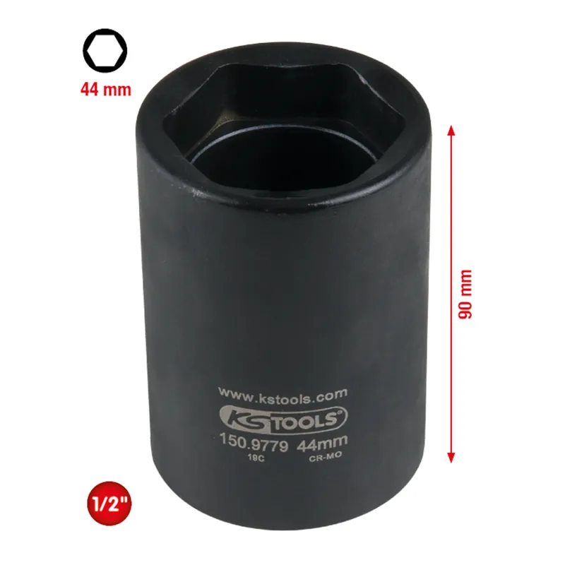 1/2" Bärled-hylsa för psa. 44 mm I lager