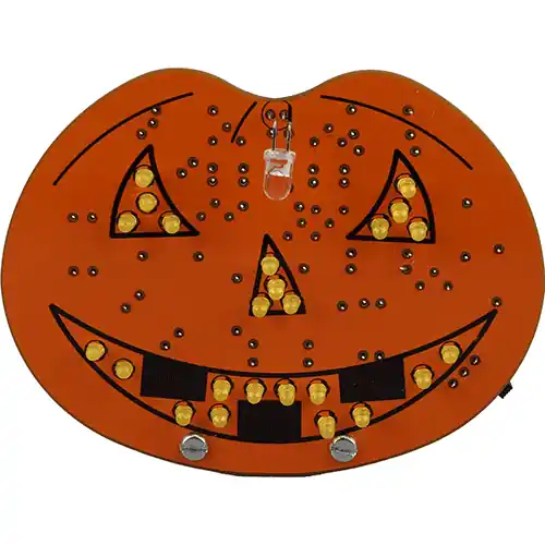 Halloween blinkande pumpa - byggsats Erbjudandepris