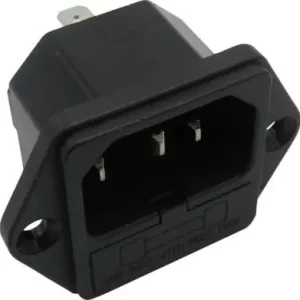 Apparatintag C14 10A 250VAC säkring Lägg i varukorgen