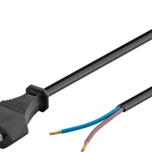 Sladdställ CEE7/16 till open end 1.5m svart Reapris