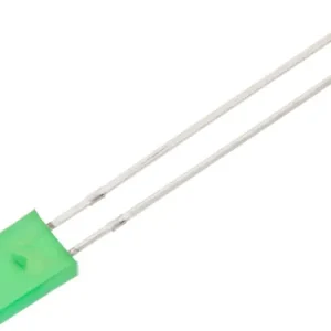 LED flat 2x5mm grön 1500mcd Lågt pris