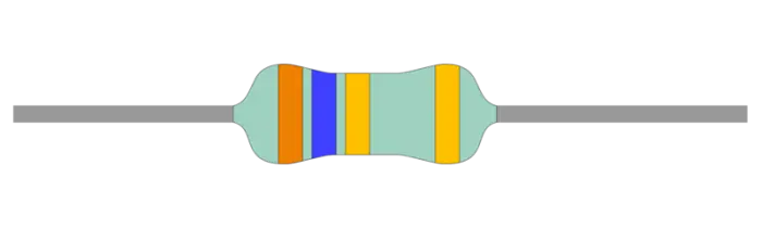 Motstånd metallfilm 0.6W 1% 3.6ohm (3R6) Populär