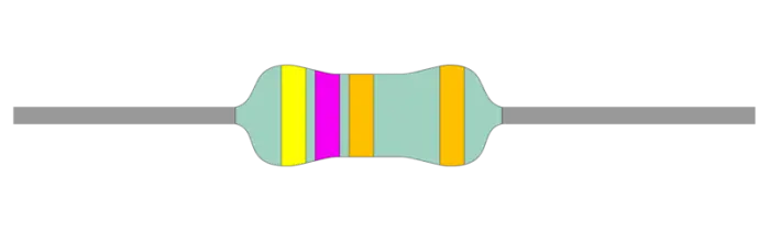 Kampanj Motstånd metallfilm 0.6W 1% 4.7ohm (4R7)