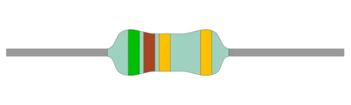 Kampanjpris Motstånd metallfilm 0.6W 1% 5.1ohm (5R1)