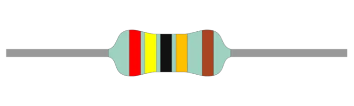 Motstånd metallfilm 0.6W 1% 24ohm (24R) Fri frakt