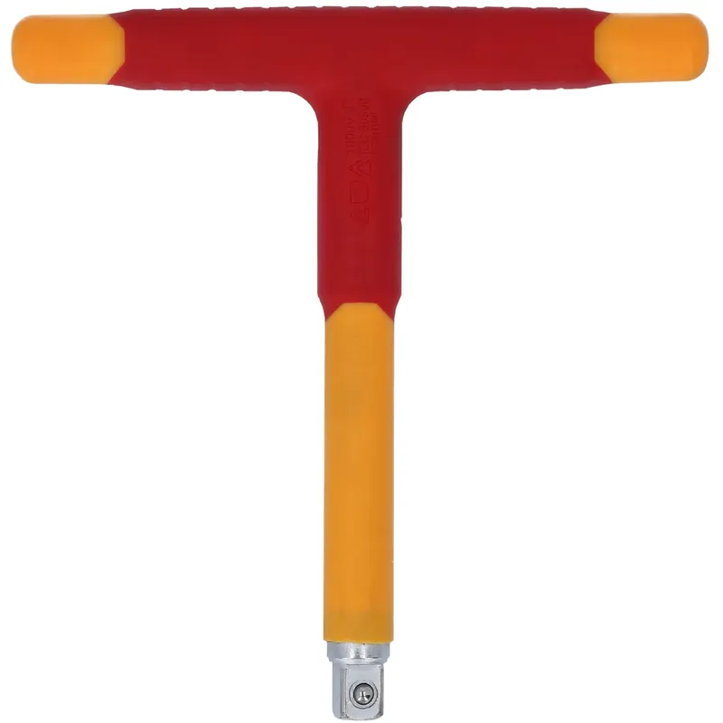 1/2" uppsättningsnyckel med T-handtag med skyddsisolering. 200mm Outlet
