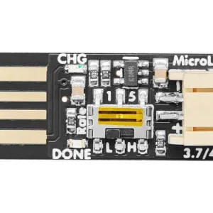 Billig USB-laddarmodul MCP73831 Li-Ion/LiPo 0.1/0.5A JST