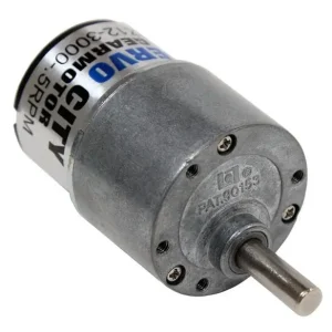 I lager DC-motor med kuggväxel 3-12VDC 300:1 10rpm