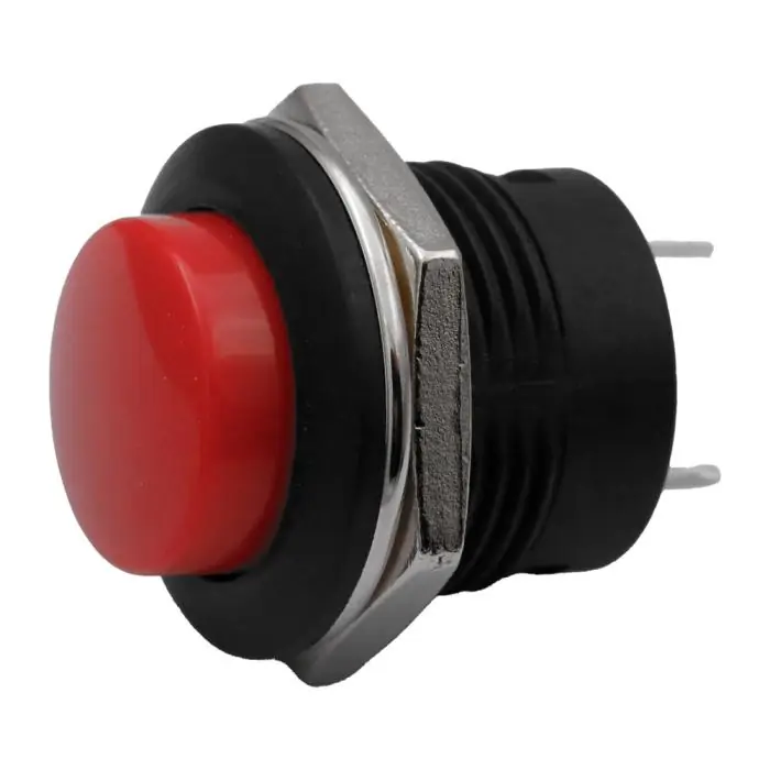 Utförsäljning Tryckknapp &oslash;16mm 1-pol off-(on) röd