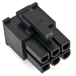 Kontakthus Mini-Fit Jr hona 2x3p PCIe 6-pin Endast idag