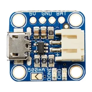 Sista chansen USB-micro laddarmodul Li-Ion/LiPo 0.1/0.5A JST