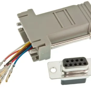 Adapter DB9 hona till RJ45 hona D-SUB Trygg betalning
