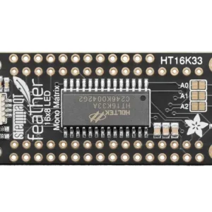 FeatherWing for 8x16 LED Matrix - Qwiic Outlet