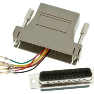 Adapter DB25 hane till RJ45 hona D-SUB Endast denna vecka