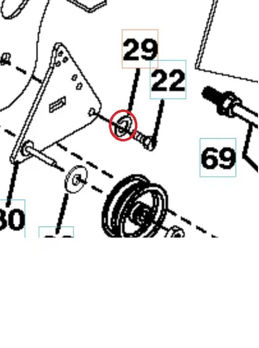 Spårryttare, 3/8" Axel Fynd