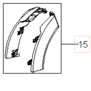 Begränsat erbjudande Wheel Mudguard Dark Grey