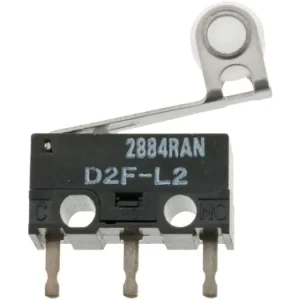 Mikrobrytare D2F on-(on) med rullarm Extra rabatt