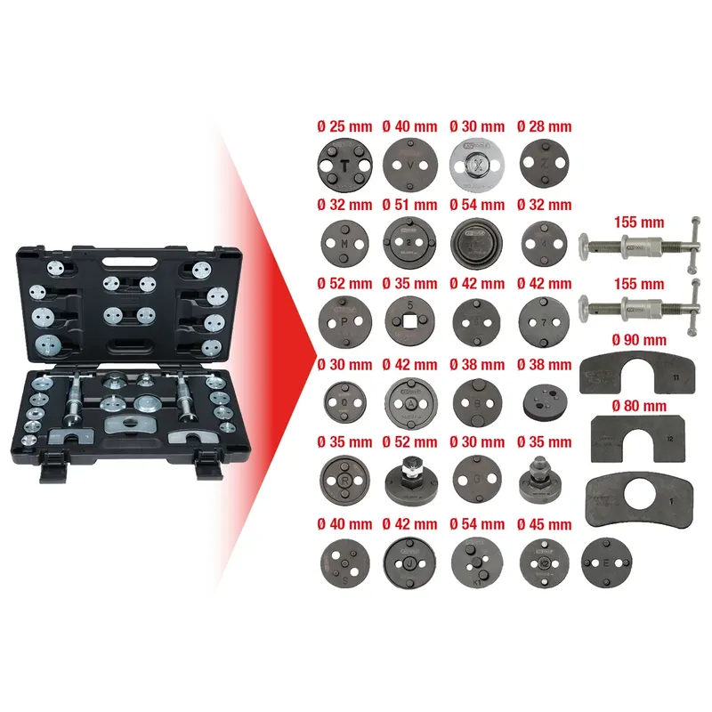 verktygssats för återställning av bromskolvar. 30-delar I lager