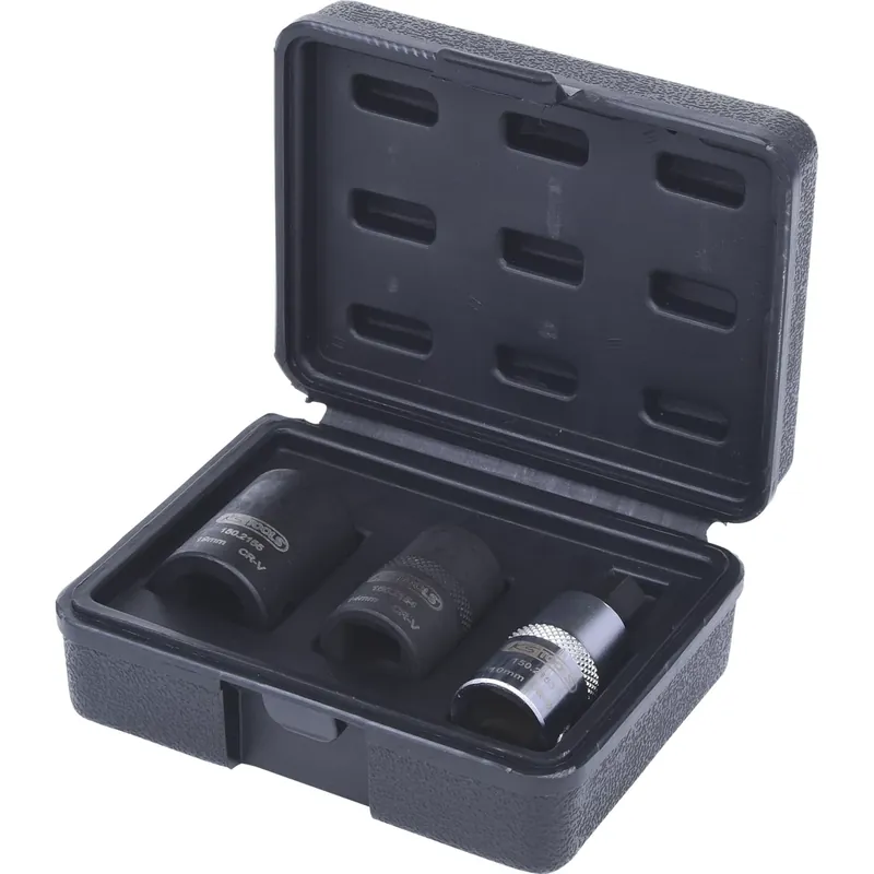 1/2" bromsok-specialhylsa-sats. 3-delar Snabb frakt