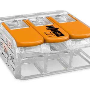 Fynd Skarvklämma 3-pos 0.2 - 4mm2 Wago 221