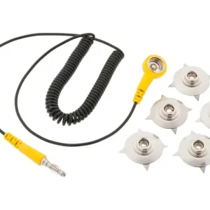 Anslutningskabel för ESD bordsmatta med 5st knappar Endast idag