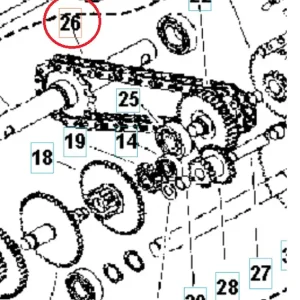 Chain Pitch 15,875 / 44 Links Lågt pris
