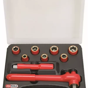 1/2" isolerad hylsnyckelsats 9-delar Snabb frakt