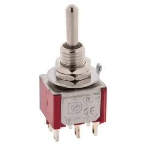 Vippomkopplare 2-pol (on)-off-(on) lödöron Utförsäljning