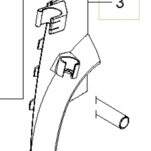 Bumper Left Dark Grey Extra rabatt