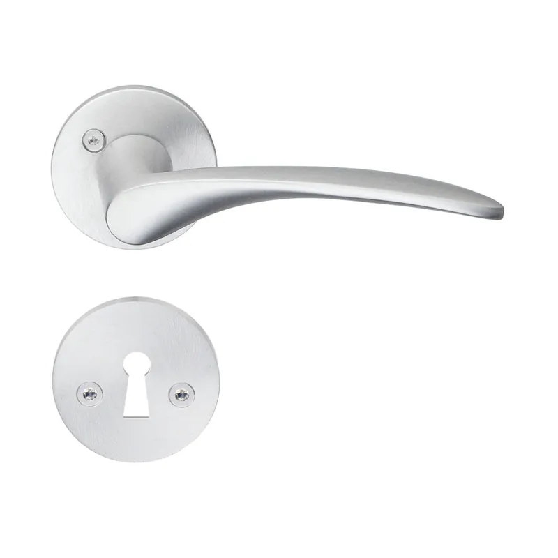 Beställ nu Innerdörrhandtag 112mm Borstad Krom Beslagsboden B869KMN