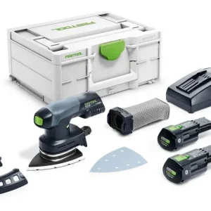 Festool DTSC 400 3,0 I-Plus Slipmaskin 100x150mm 18V (2x3,0ah) I lager