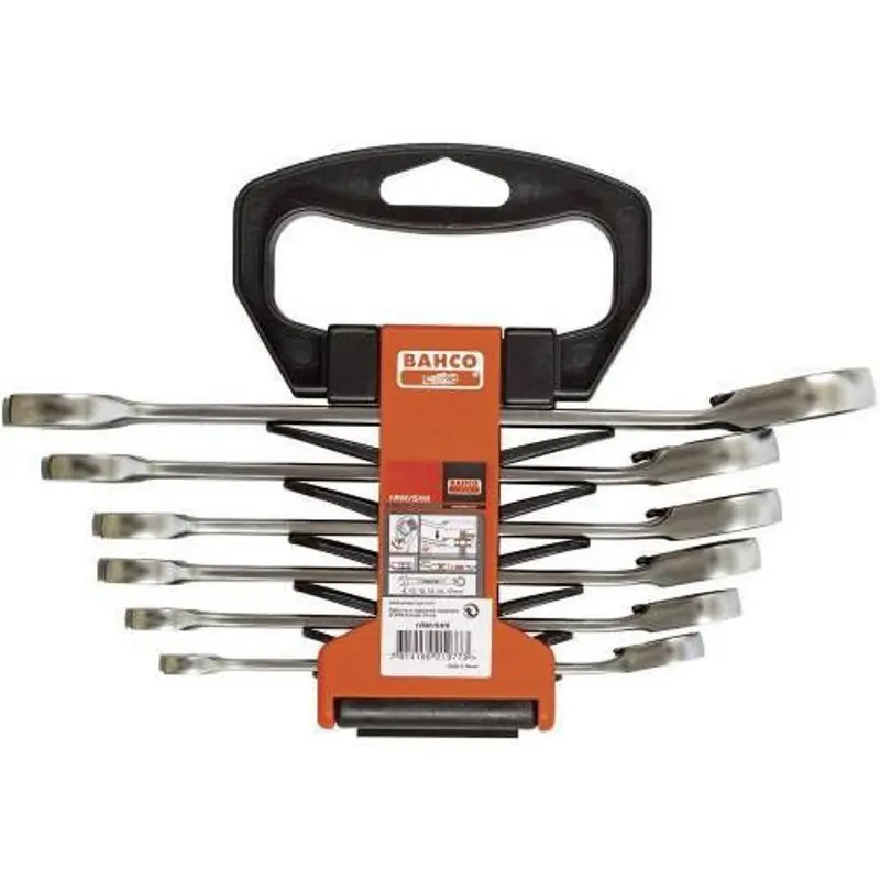Bahco 1RM/SH6 Spärrkombinyckelsats 8-17mm 6-delar Säker betalning