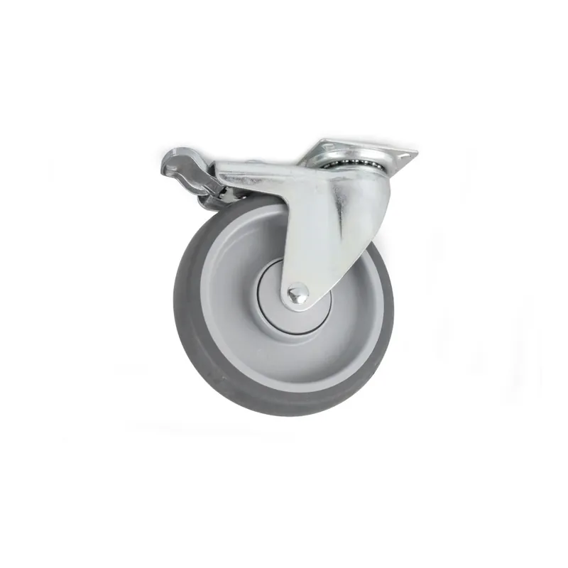 Länkhjul 4312, Med Platta Och Broms, Elzink, Habo 14071 Populärt val