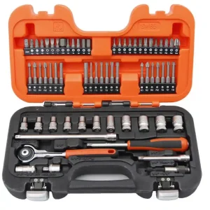 Bahco SW65 Hylsnyckelsats med 65-delar 1/4" risnedsättning