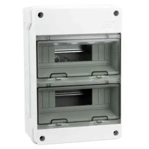 Nyhet Normcentral, utanpåliggande, med DIN-skena