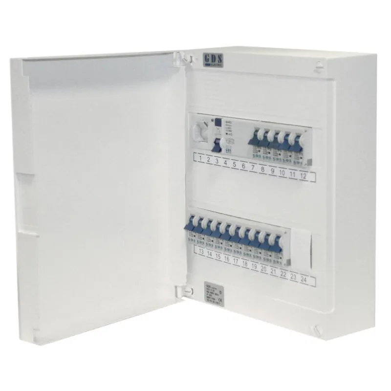 Normcentral komplett 2-Radig Med Jordfelsbrytare Bårebo Lågt pris