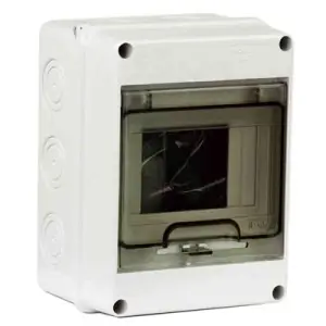 Erbjudandepris NORMKAPSLING 8MODULER IP65 LJUSGRÅ