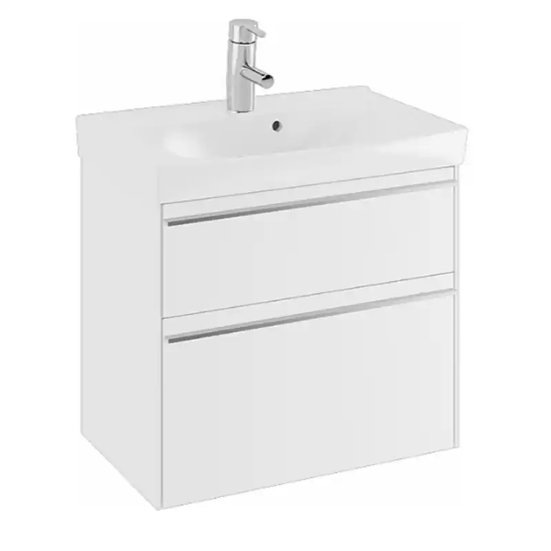 Kampanjpris Möbelpaket Sense Compact SPMP 60 V2 Vit Med Spira Tvättställ