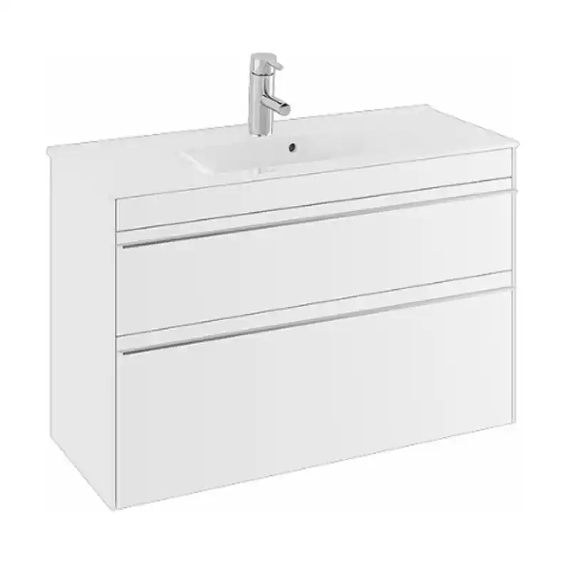 Möbelpaket Sense Compact SSMP 90 V2 Vit, Med Sense Tvättställ Endast denna vecka