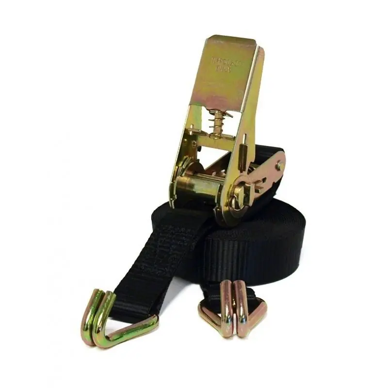 I lager Spännband komplett 2000 kg, svart 0,5+4,5 m