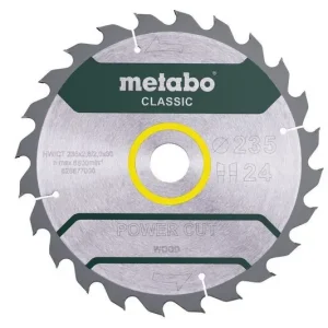 Nyhet Metabo sågblad ”Power cut wood – classic” 235 x 30 Z24 WZ 18°