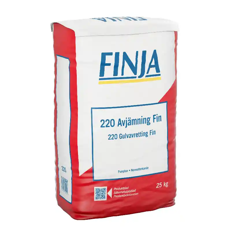 Spackel 220 Avjämning Fin 25 kg Finja 53220 Erbjudande