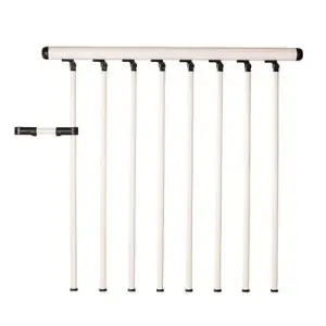 Bästa pris Trappräcke Euro Runt Vit 1m