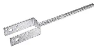 STOLPSKO MODELL U 73X40X4MM VARMFÖRZINKAD Säker betalning