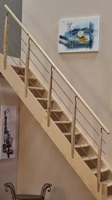 Erbjudandepris TRAPPRÄCKE PRIMA GRAN TRÄ STÅL 1SIDA