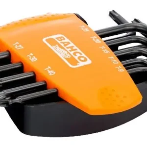 Nedsatt pris Bahco BE-9675 Torxnyckelsats med kula T9-40 8-delar