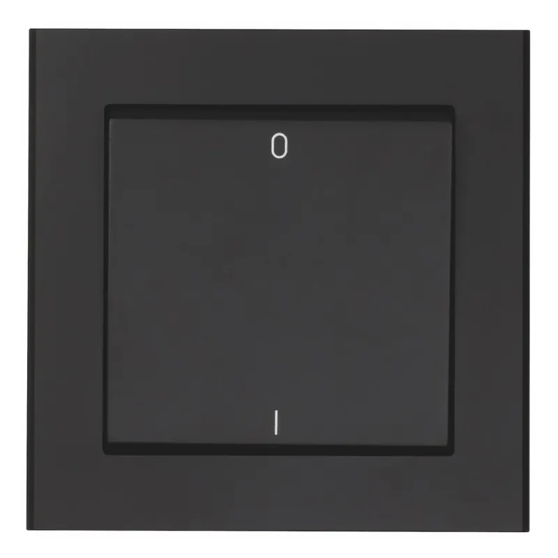 Strömbrytare Optima, 2-Pol, Matt Svart, Snabbkoppling, Malmbergs 1894451 Sänkt pris