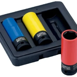 Bahco BWSS12P3 Hjulhylssats 1/2" Långa 17,19,21 mm Rabatter