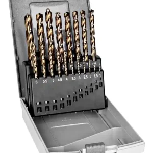 Nedsatt pris Bahco Kobolt HSS-E-borrsats för metall 1-10 mm 19 st