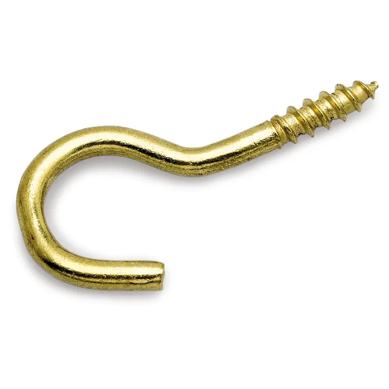 Begränsat antal Skruvkrok Art 11 50mm Mässing 5stx5pak Bårebo 154194